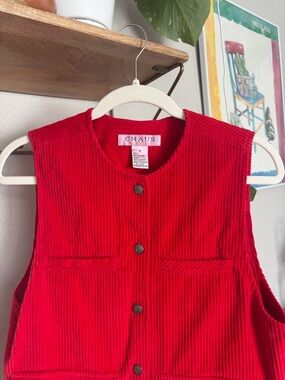 Chaus Sport Red Corduroy Jacket